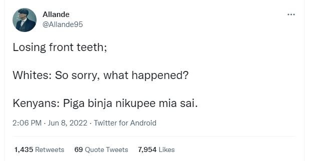 Allande allande95 losing front teeth whites so sorry what happened? kenyans piga