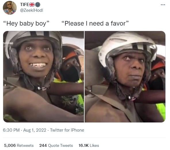 Tife 9 zeekihodl hey baby boy please need a favor 6.30 pm aug twitter for iphone