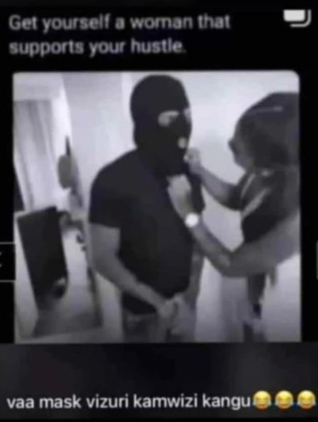 Get voursell 0 woman ihal supports vour hustle vaa mask vizuri kamwizi kangu
