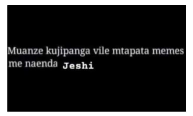 Muanze kujipanga vile mtapata memes me naenda jeshi