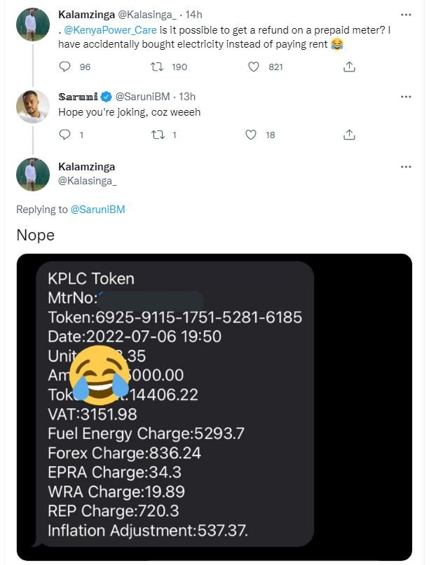 Kalamzinga kalasinga 14h kenyapower_care is it possible to get a refund on a pre