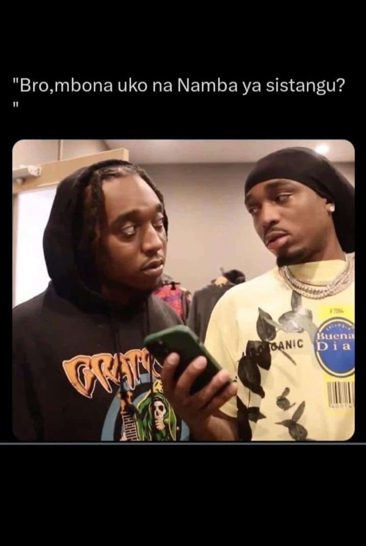 Bro,mbona uko na namba ya sistangu? uena oanic dia gm
