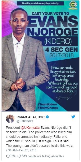 Quality provision my top phority cast your voie to evans noroge kidero 4 sec gen