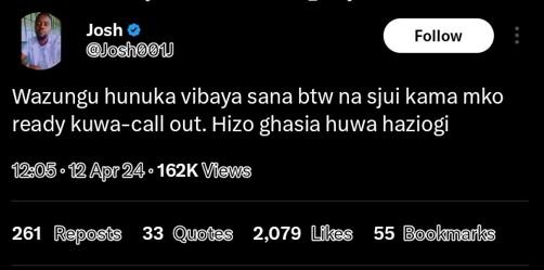 Josh joshoou follow wazungu hunuka vibaya sana btw na sjui kama mko ready kuwaca