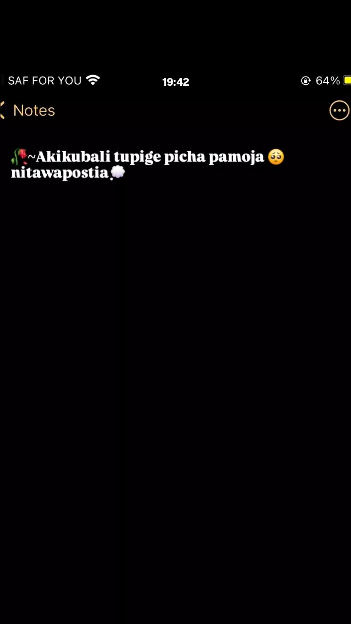 Saf for you 1942 64 notes akikubali tupige picha pamoja nitawapostia