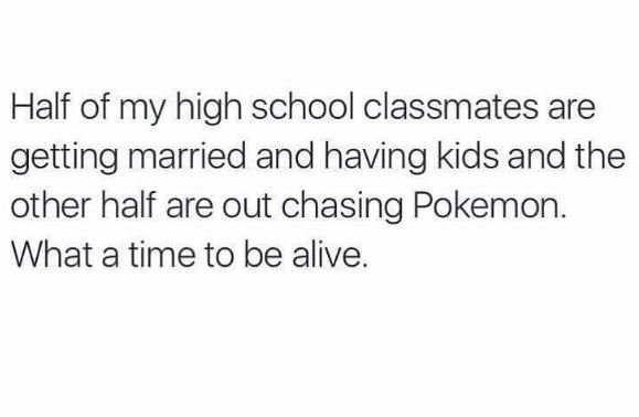 Half of my high school classmates are getting married and having kids and the ot