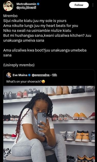 Metroboomin gpolokiuand follow mrembo sijui nikuite kiatu juu my sole is yours a