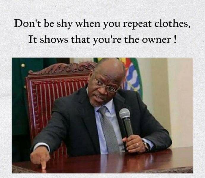 Don't be shy when you repeat clothes , it shows that you're the owner