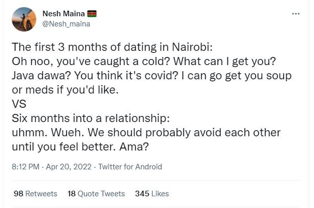 Nesh maina nesh_maina the first 3 months of dating in nairobi oh noo, you've cau