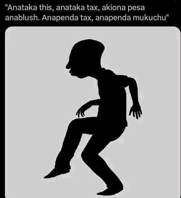 Anataka this, anataka tax akiona pesa anablush. anapenda tax, anapenda mukuchu