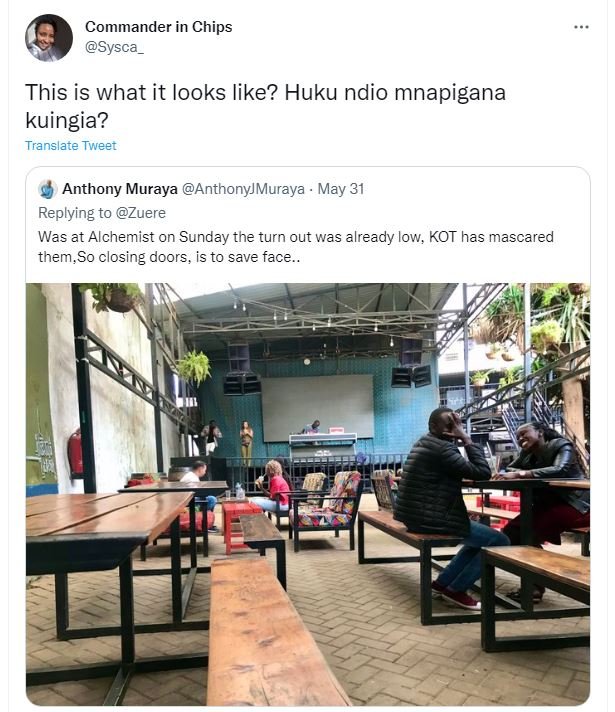 Commander in chips sysca _ this is what it looks like? huku ndio mnapigana kuing