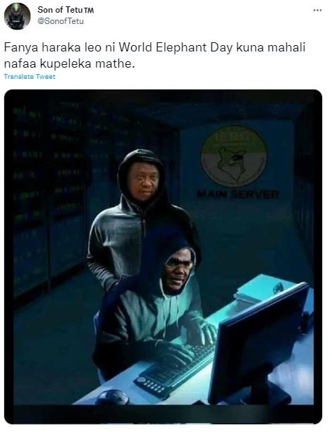 Son of tetutm sonoftetu fanya haraka leo ni world elephant day kuna mahali nafaa