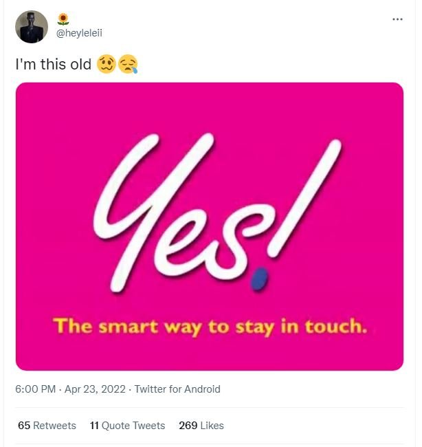 Heyleleii i'm this old hesl the smart way to stay in touch. 6.00 pm apr 23, twit