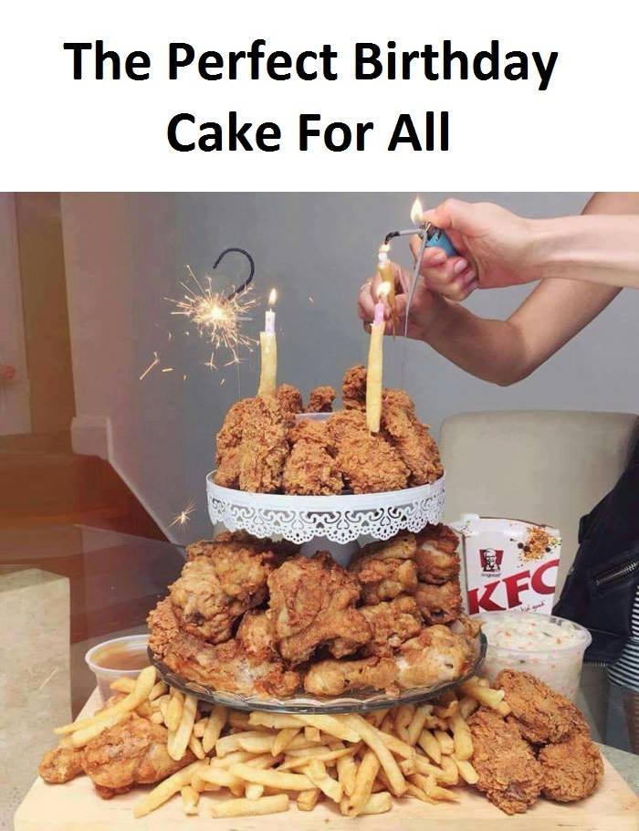 The perfect birthday cake for ali kfg