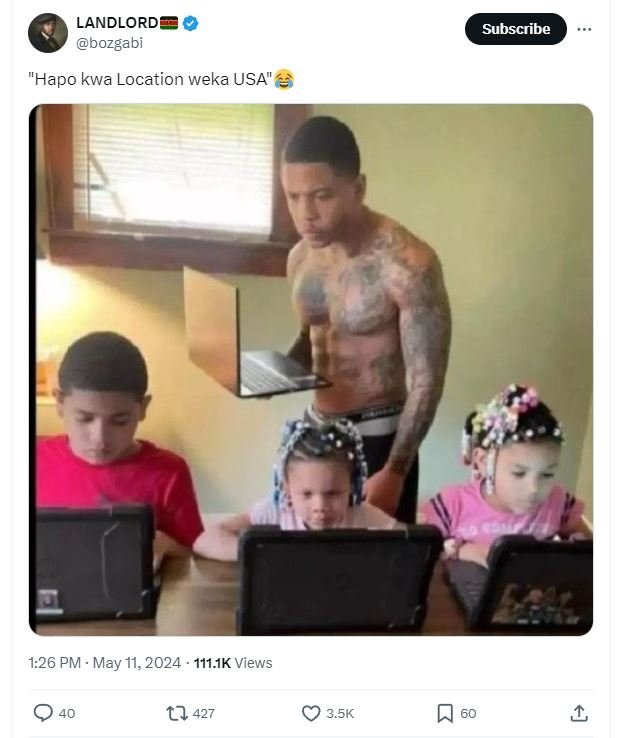 Landlord bozgabi subscribe hapo kwa location weka usa 1.26 pm . may 11, 111.1k v