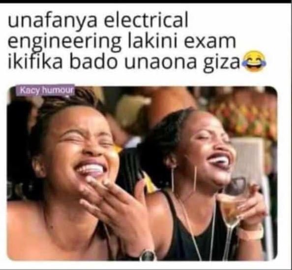 Unafanya electrical engineering lakini exam ikifika bado unaona giza kacy humoun