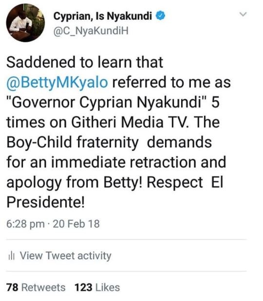 Cyprian, is nyakundi c_nyakundih saddened to learn that bettymkyalo referred to