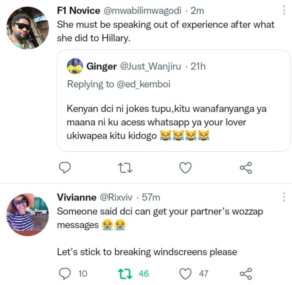 F1 novice mwabilimwagodi 2m she must be speaking out of experience after what sh