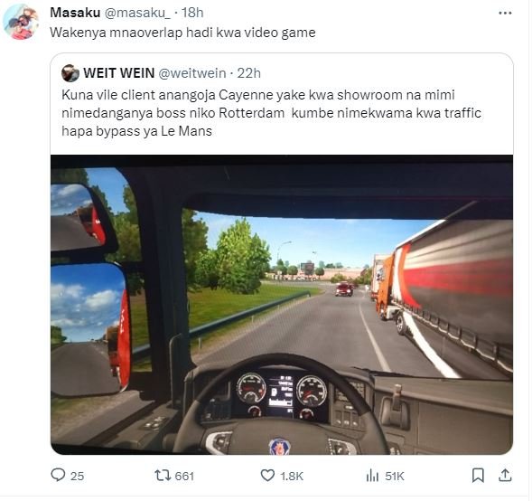 Masaku masaku_ 18h wakenya mnaoverlap hadi kwa video game weit wein weitwein 22h