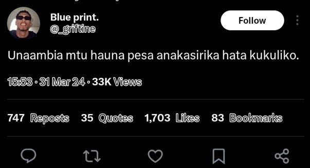 Blue print. rffdne follow unaambia mtu hauna pesa anakasirika hata kukuliko. 31