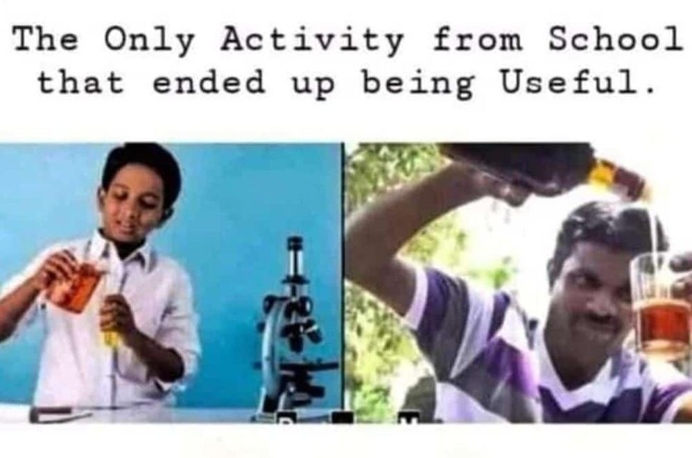 The only activity from school that ended up being useful
