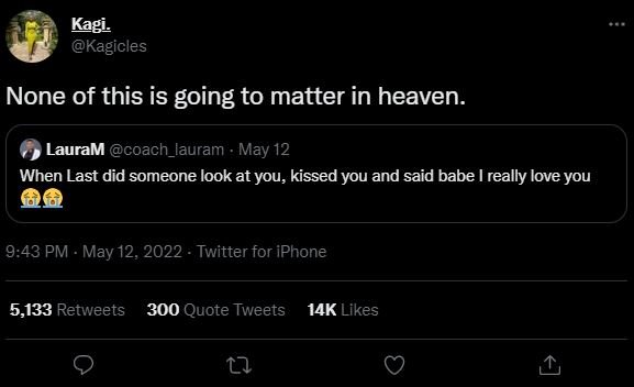 Kagi kagicles none of this is going to matter in heaven. lauram coach_lauram . m