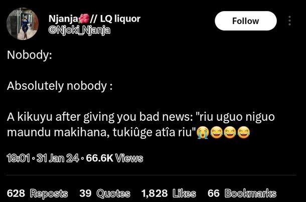 Njanja i lq liquor n joki_njanja follow nobody absolutely nobody a kikuyu after