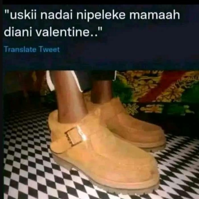 Uskii nadai nipeleke mamaah diani valentine . translate tweet