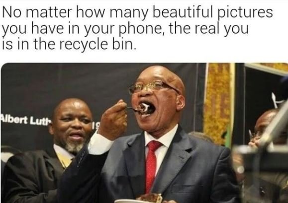 No matter how many beautiful pictures you have in your phone the real you ís in