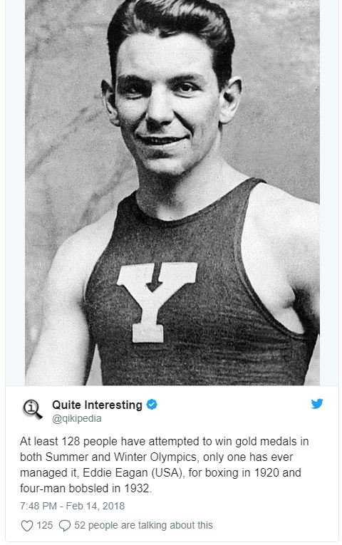 Y quite interesting qikipedia at least 128 people have attempted to win gold med