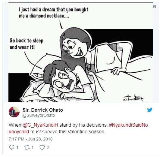 Ijust had a dream that you bought me diamond necklace go back to sleep and wear