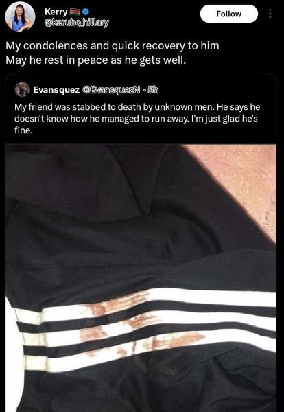 Kerry kaubahillary follow my condolences and quick recovery to him may he rest i