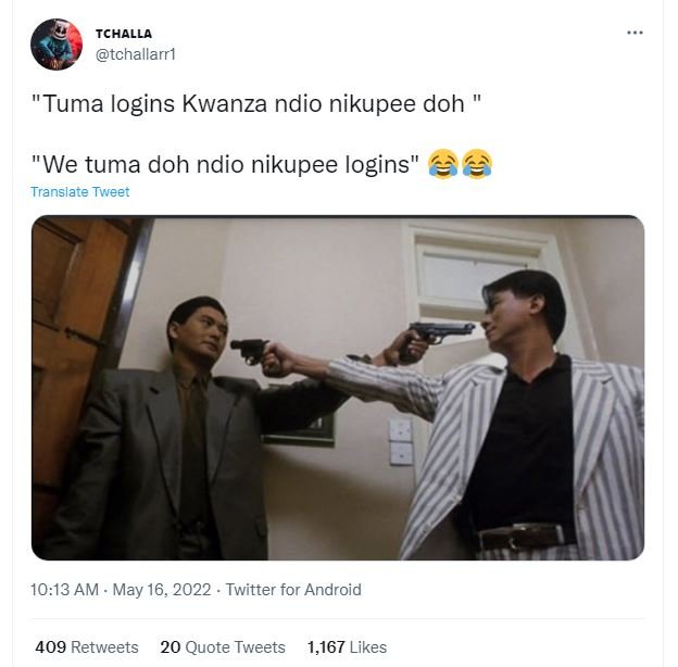 Tchalla tchallarr tuma logins kwanza ndio nikupee doh we tuma doh ndio nikupee l