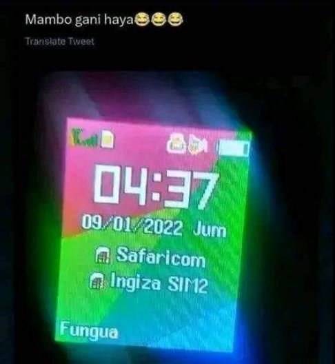 Mambo gani haya 688 transiatc tueel io 043 0901 jum safaricom ingiza sim2 fungua