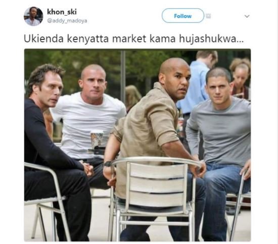Khon_ski addy_madoya follow ukienda kenyatta market kama hujashukwa.