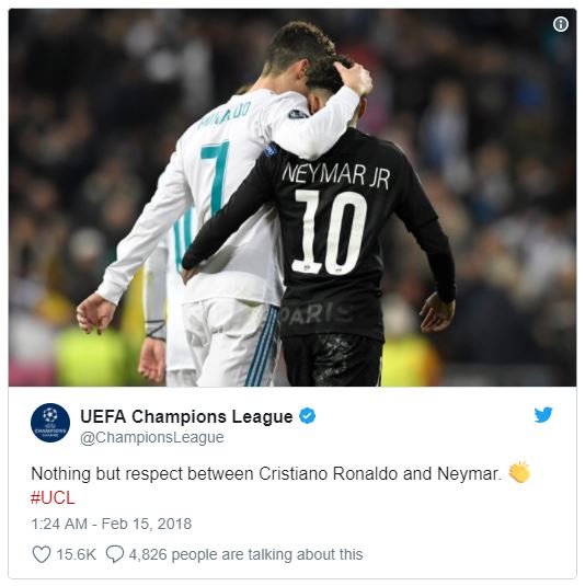 Neymar jr 1o papi s uefa champions league championsleague nothing but respect be