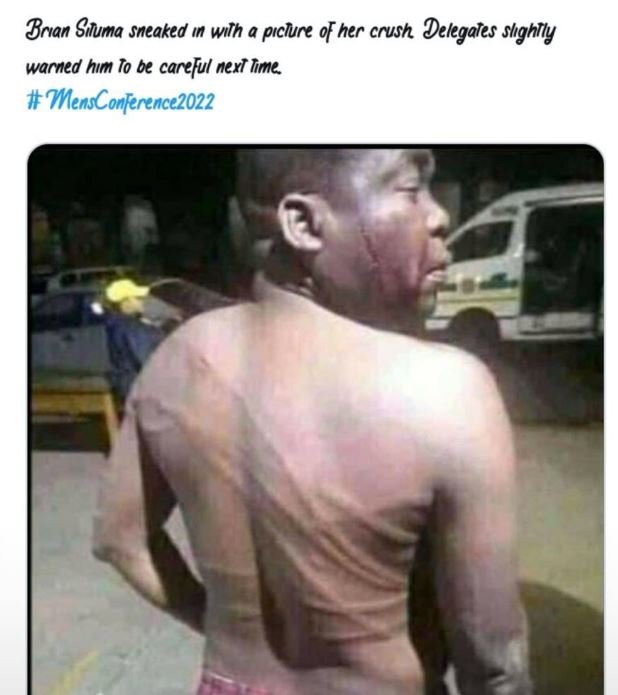 Brian Siluma sneaked ın wilh pıclure her crush Delegales shghtly warned hım Io b