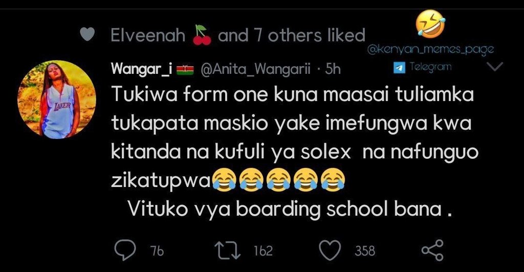 Elveenah and 7 others liked kenyan_mcmcs_pagc wangar_ anita_wangarii 5h telegram