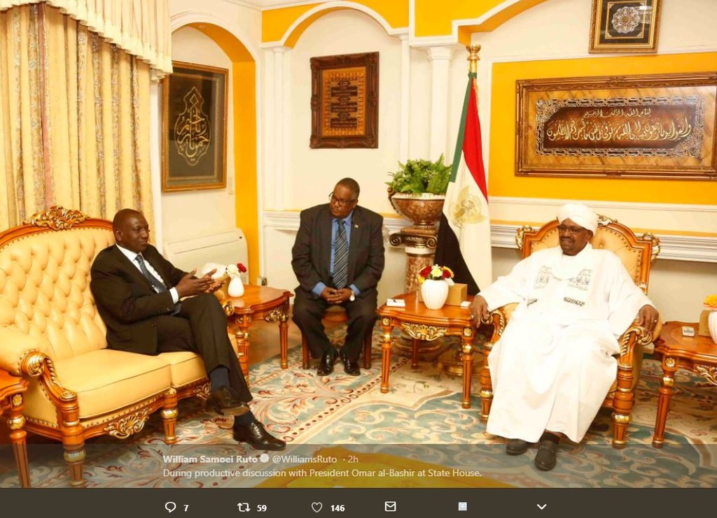 Willialm samnoei ruto williamsruto dunng productive discussion with president om