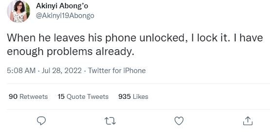 Akinyi abong'0 akinyi19abongo when he leaves his phone unlocked, lock it. have e