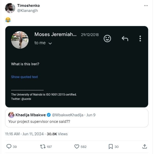 Timoshenko kianangih moses jeremiah 2912 to me what is this ireri? show quoted t