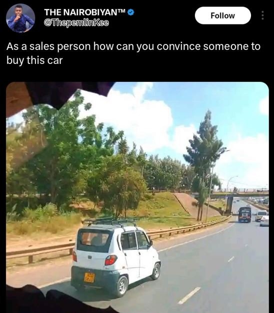 The nairobiyantm thapamlinkee follow as a sales person how can you convince some