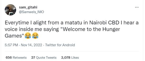 Sam gitahi samwels_imo everytime alight from a matatu in nairobi cbd hear a voic