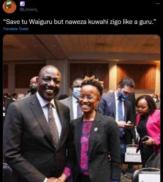 Limorio_ Save tu Waiguru but naweza kuwahi zigo like a guru Translate Tweet