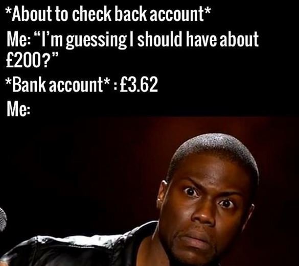 About to check back account me imguessing should have about 200? bankaccount 3.6