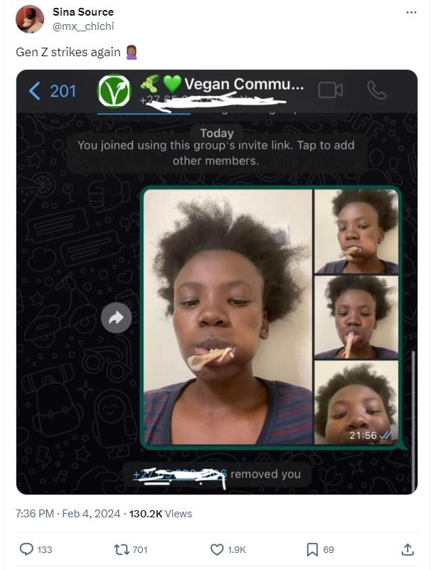 Sina source mx chichi gen z strikes again 201 vegan commu_ today you joined usin