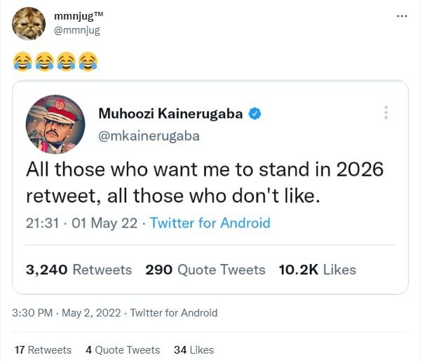 Mmnjugt mmnjug muhoozi kainerugaba mkainerugaba all those who want me to stand i