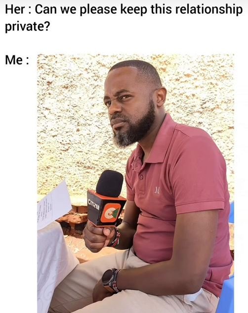 Her can we please keep this relationship private? me