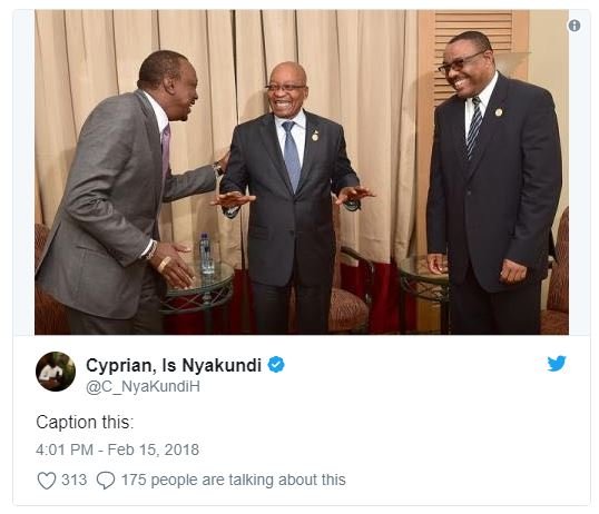 Cyprian is nyakundi c nyakundih caption this 4.01 pm feb 15. 313 q 175 people ar
