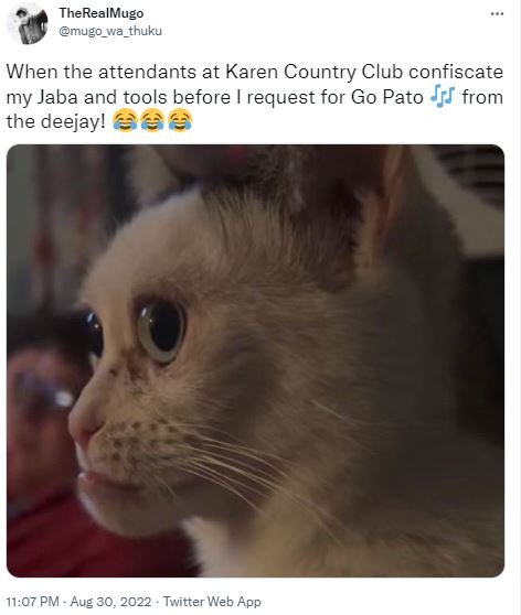 Therealmugo mugo_wa_thuku when the attendants at karen country club confiscate m